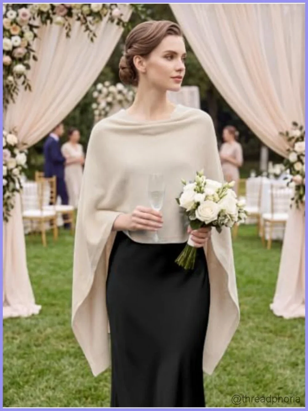 Womens Knit Pashmina Shawl Wrap Evening Dress Wedding Cape Scarf